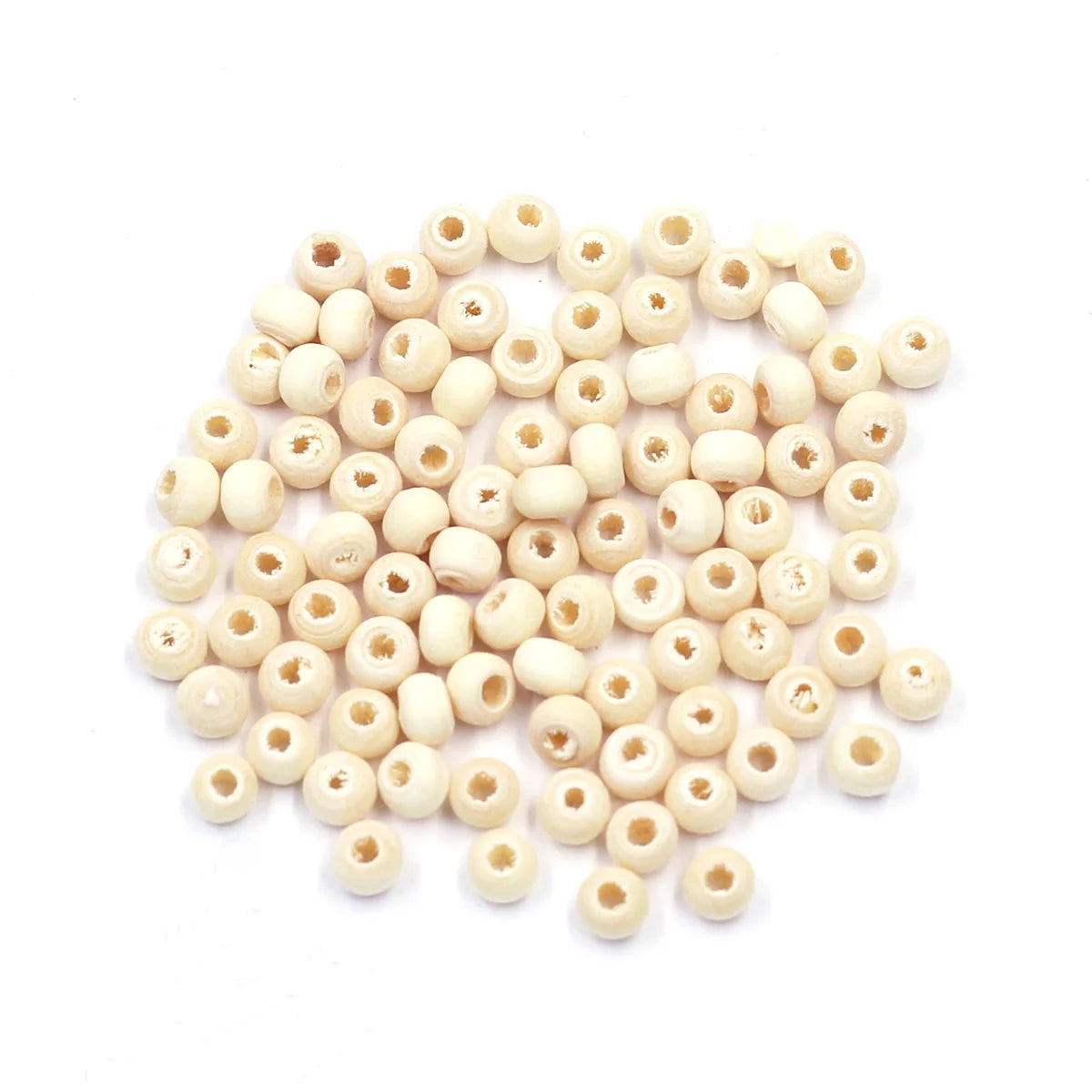 Mini trä pärlor i olika färger 4mm