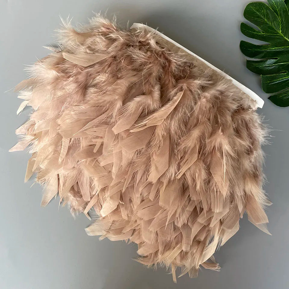 Fluffy kalkon fjädrar 10M