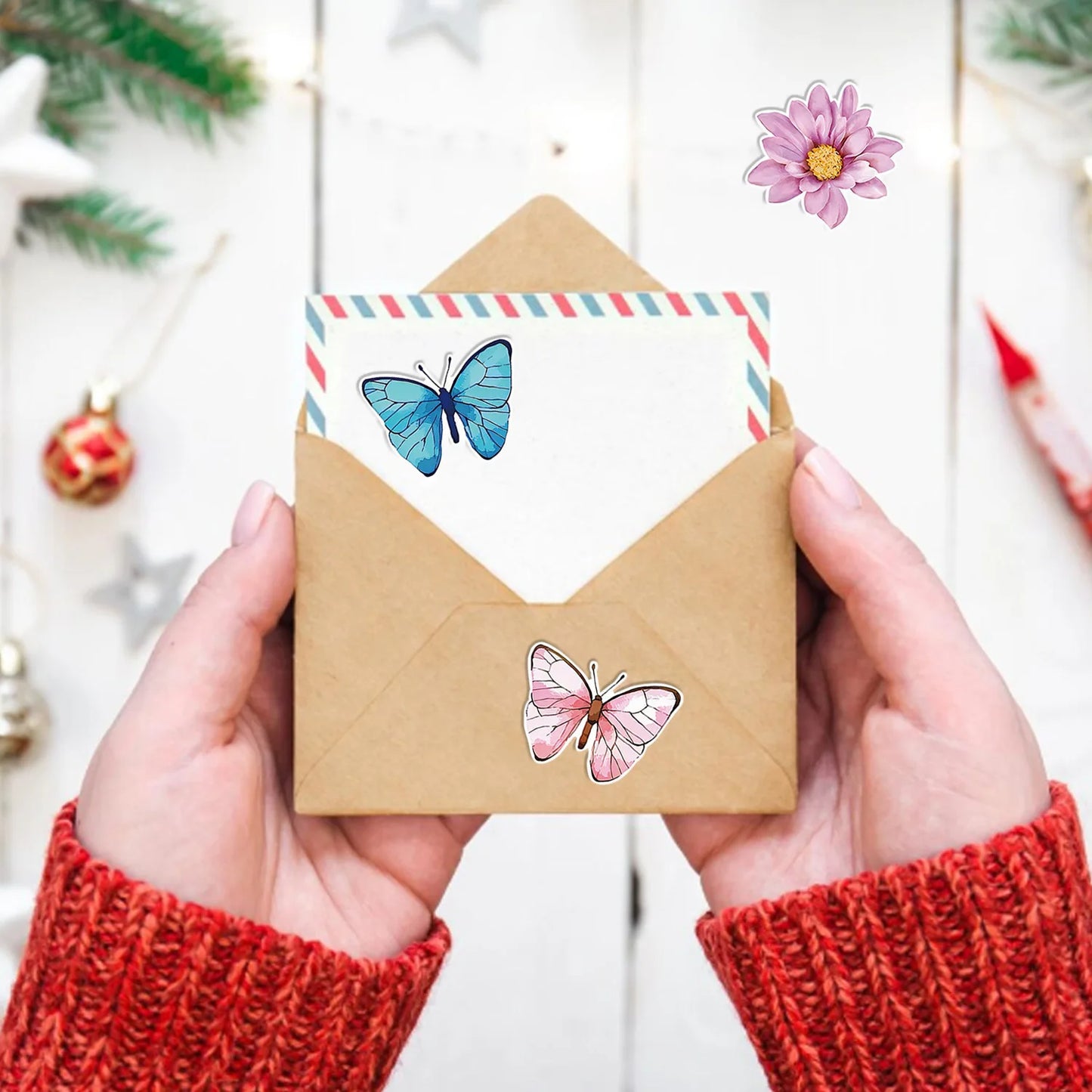Stickers with butterflies