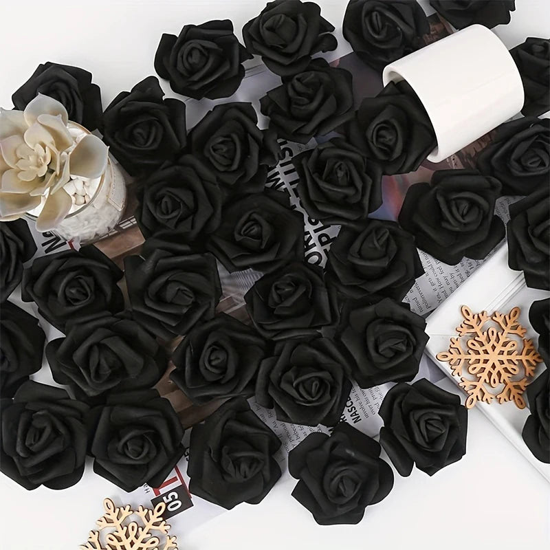 Larger foam roses