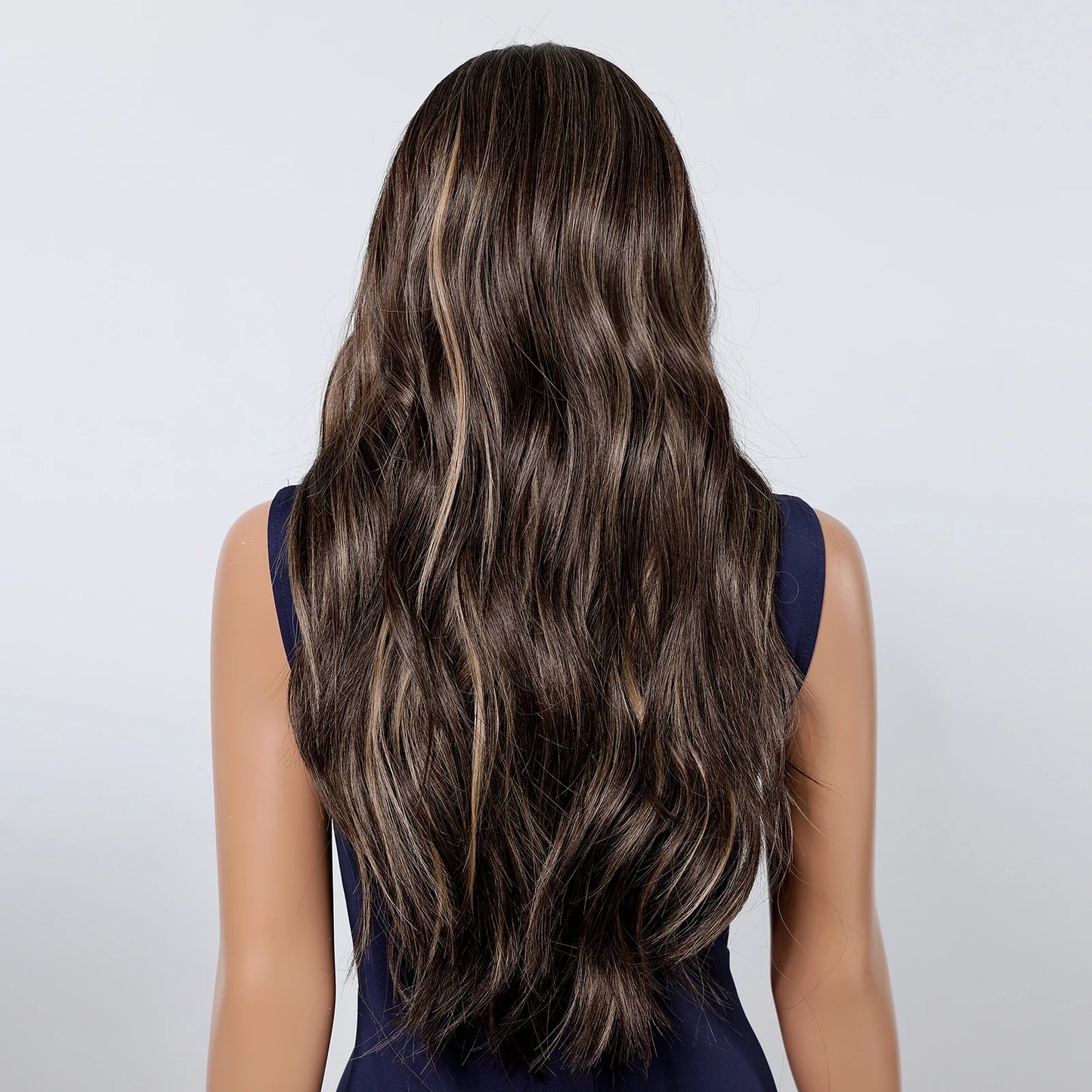 Wig long wavy hair with curls