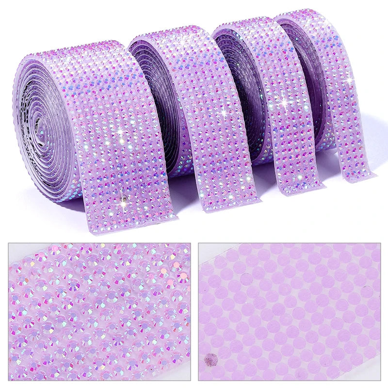 Strass tejp jelly Resin olika färger
