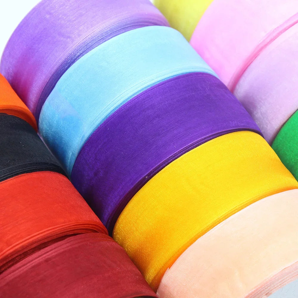 Stor rulle med Organza band