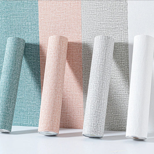 Självhäftande tapet med  textur i Linne