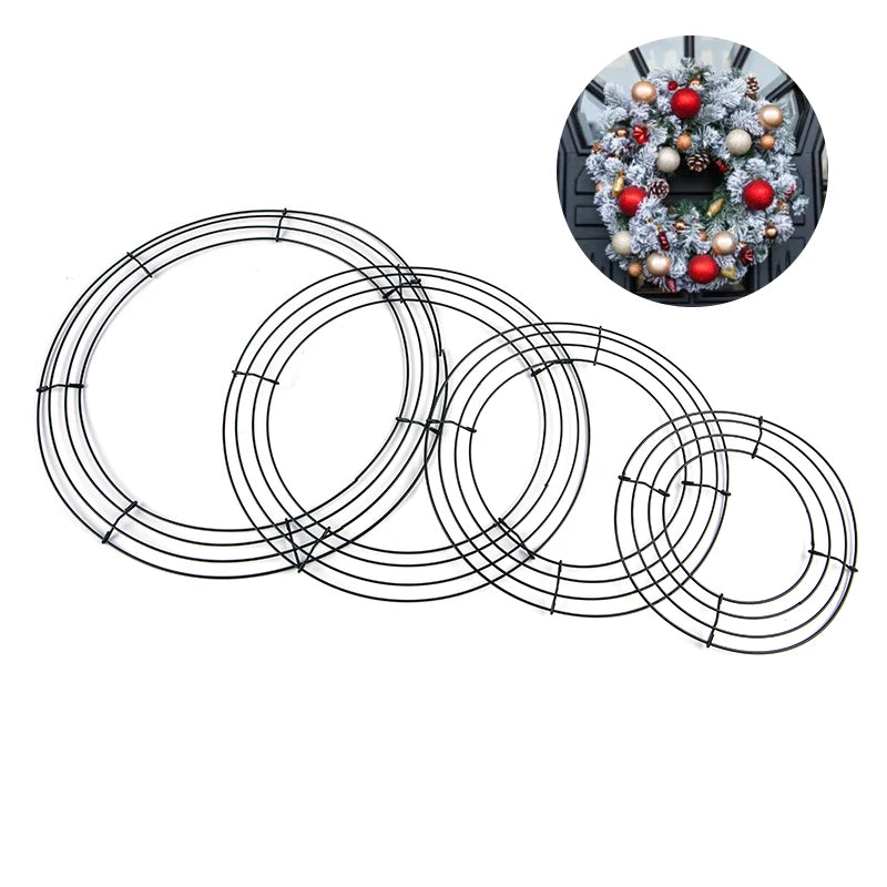 Metal rings for making wreaths