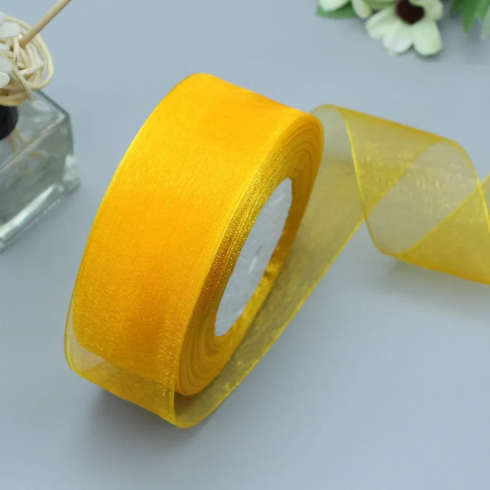 Stor rulle med Organza band