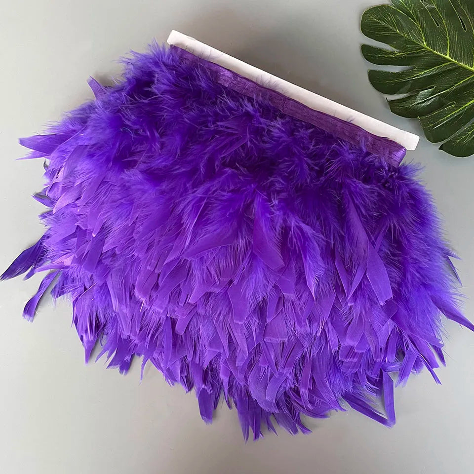 Fluffy kalkon fjädrar 10M