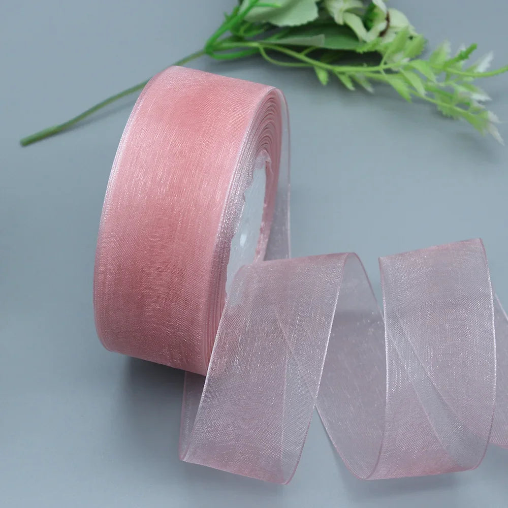 Stor rulle med Organza band