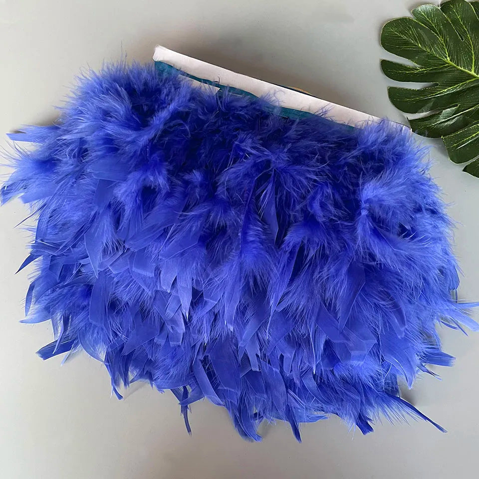 Fluffy kalkon fjädrar 10M