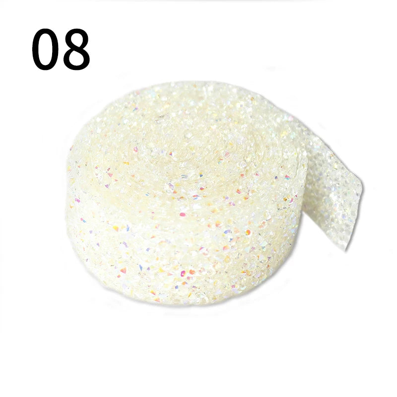 Rhinestone hot fix ribbon