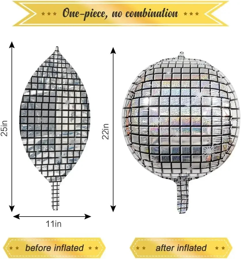 Disco boll ballonger