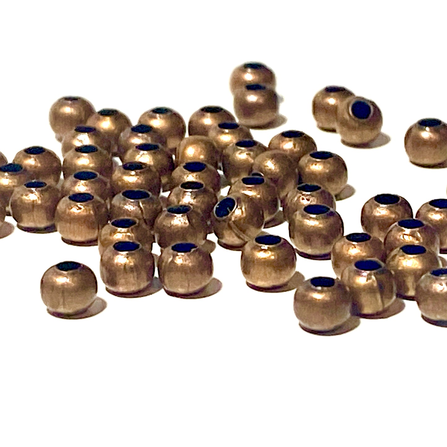 Beads red copper 4mm