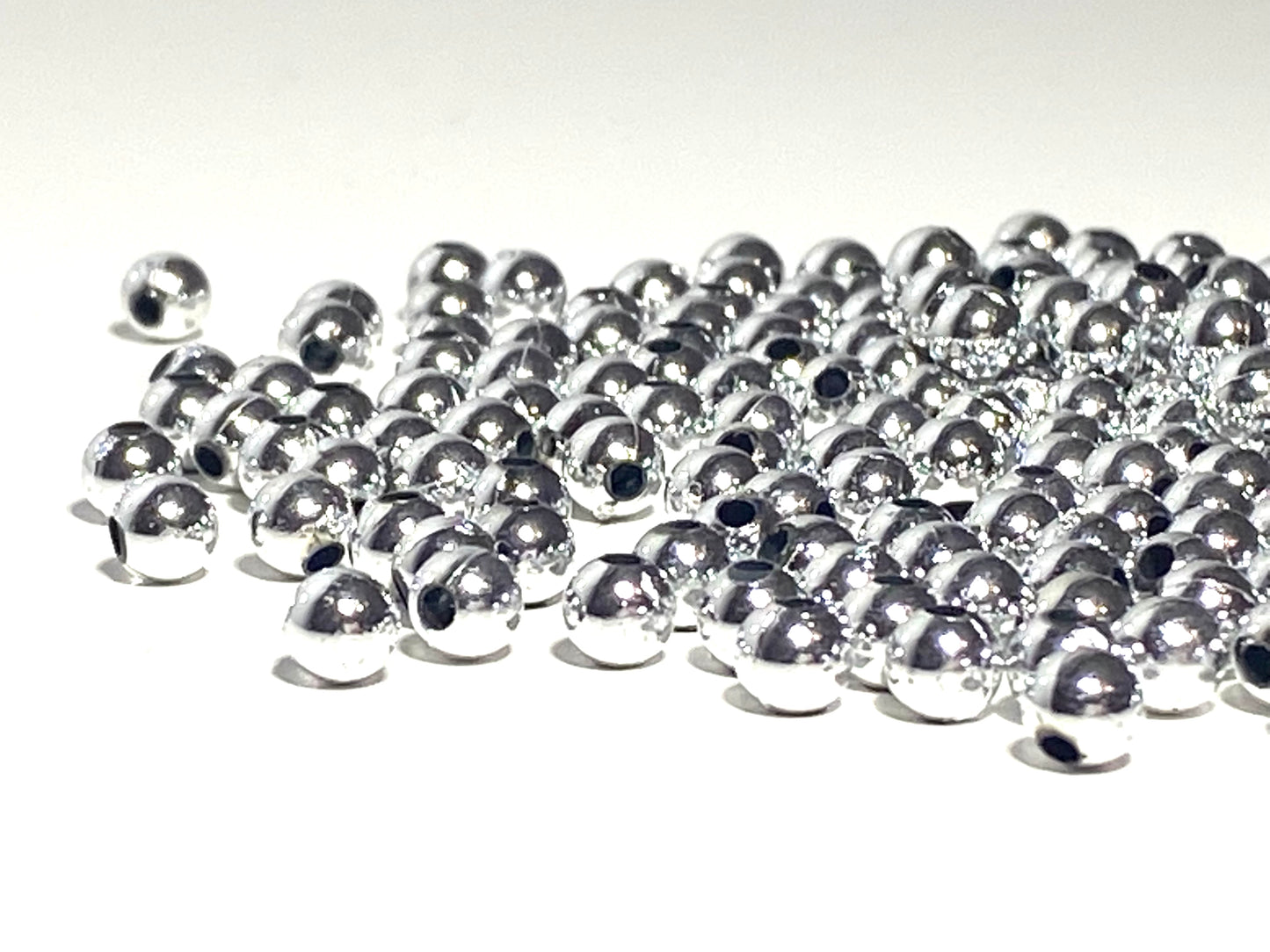 Plastic beads Platinum