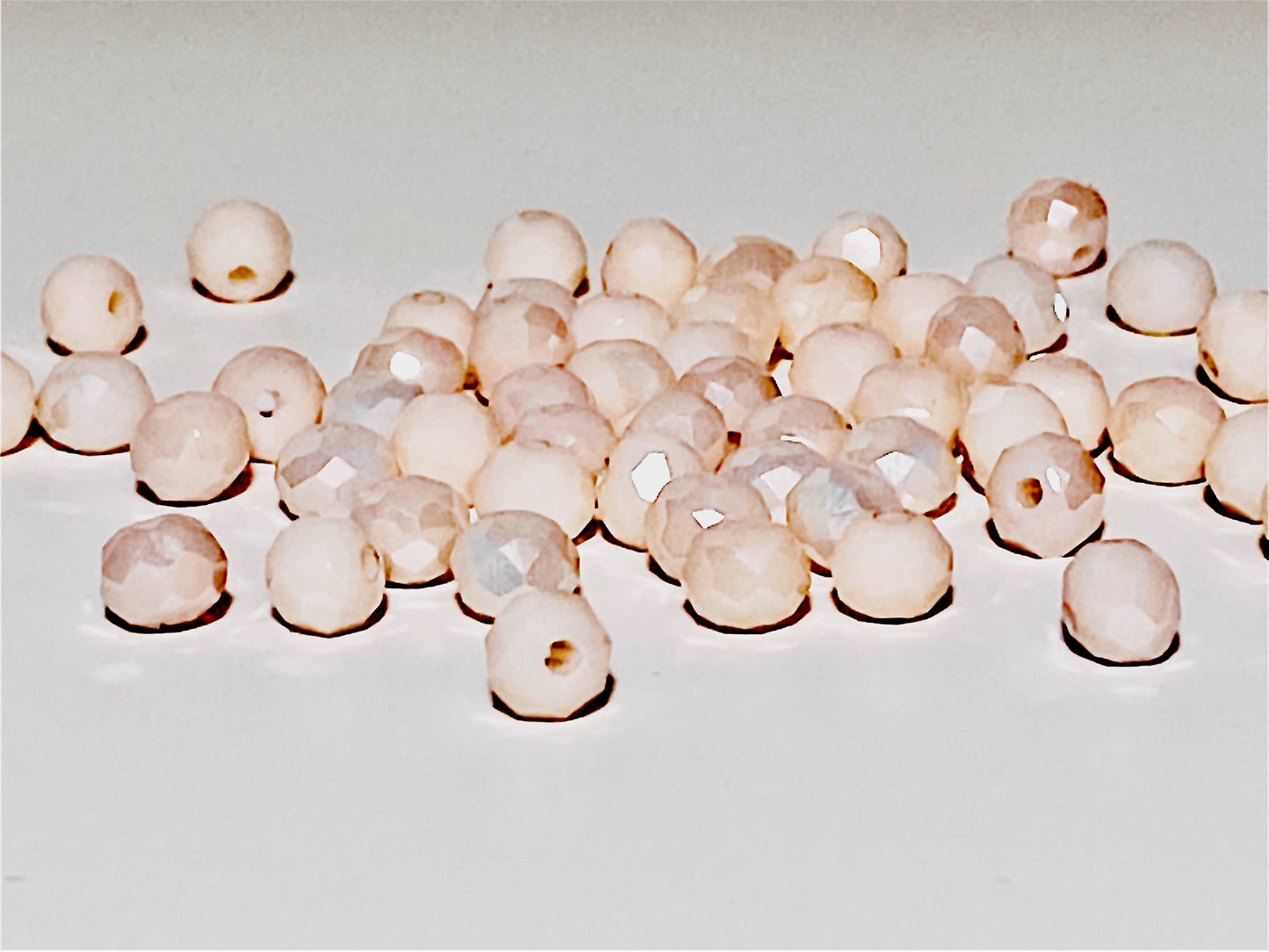 Glass beads roundel Thistle