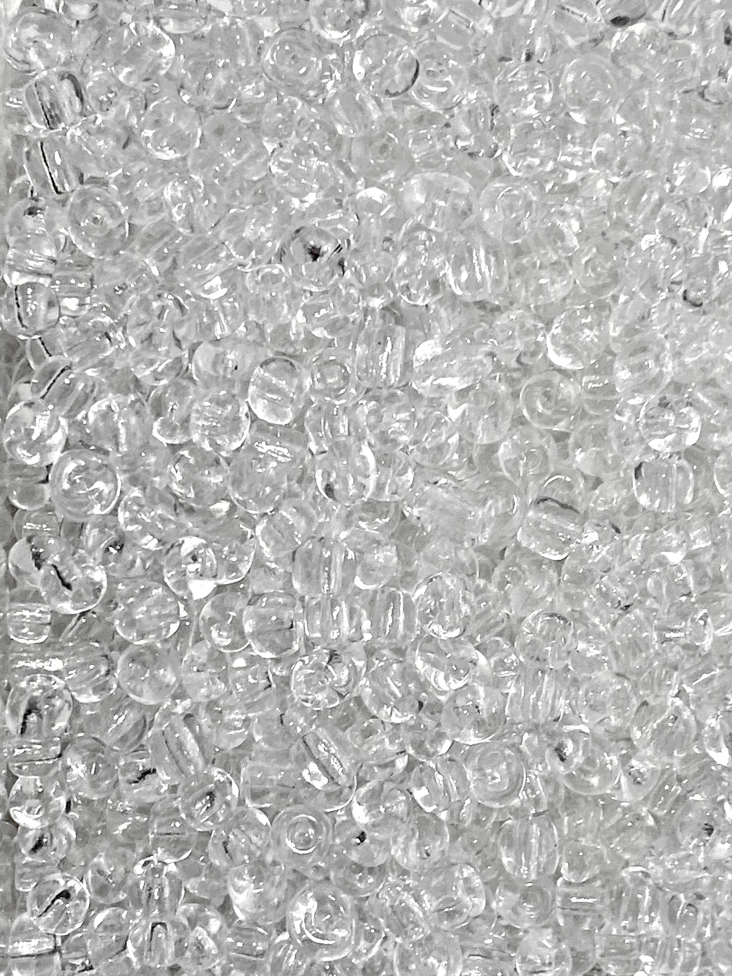 Seed Beads transparent white
