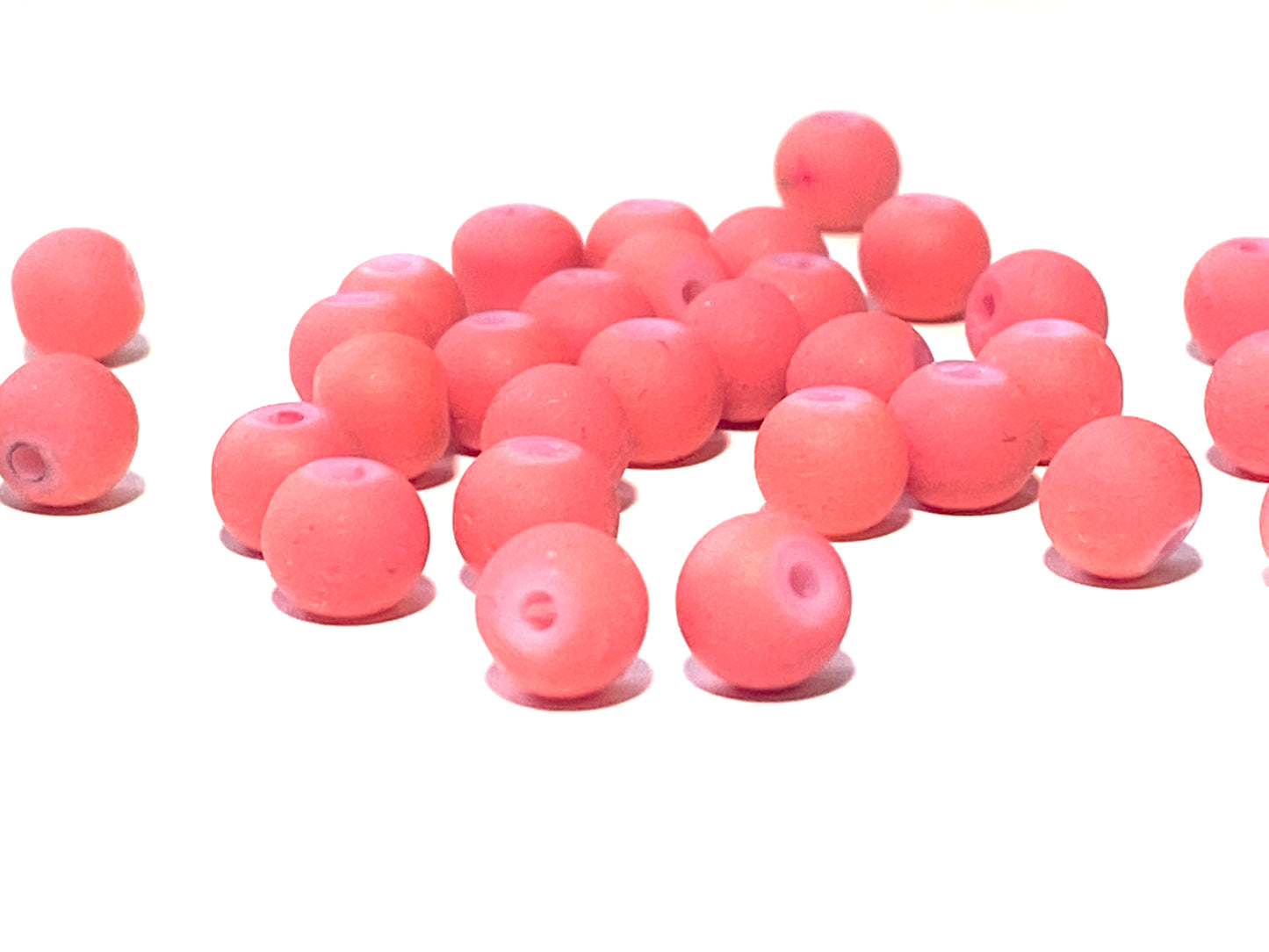 Glass beads Rubber coating