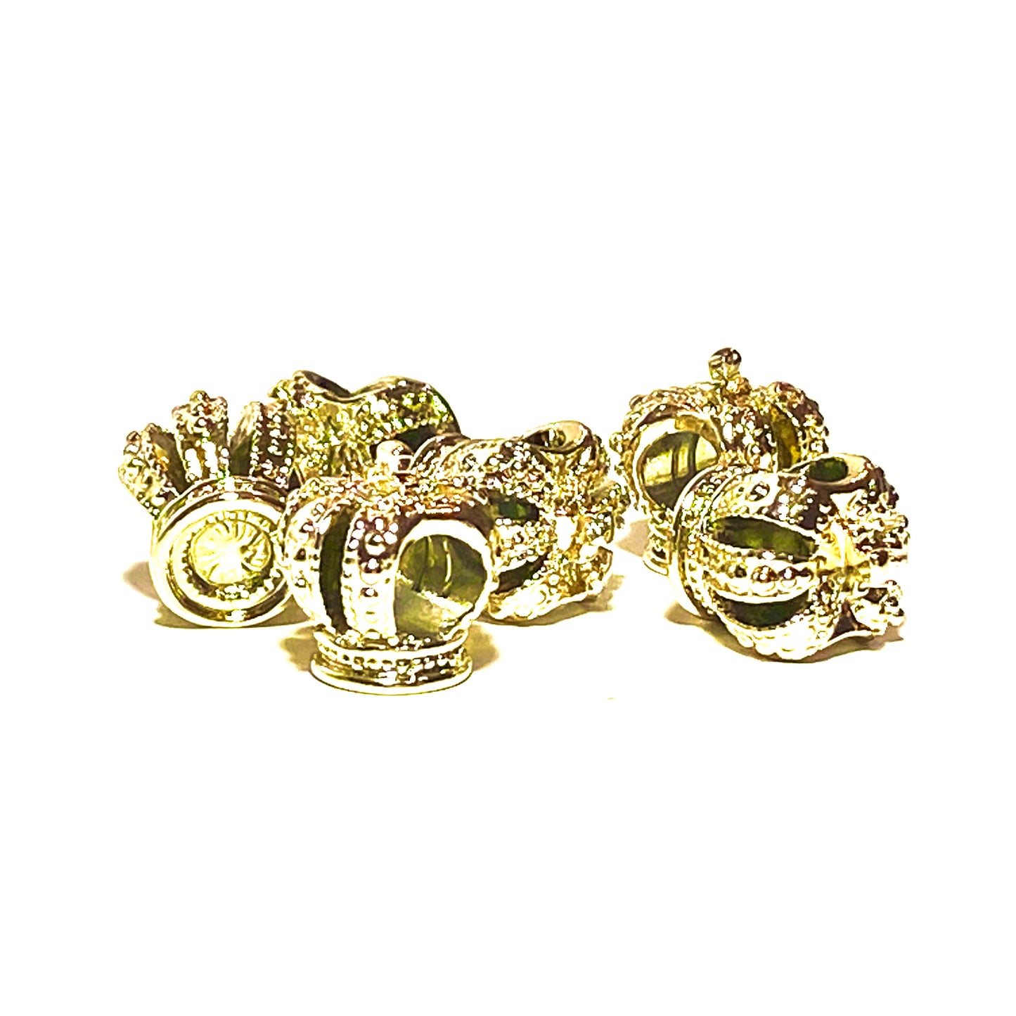 Snake Link Charm - Crown Gold