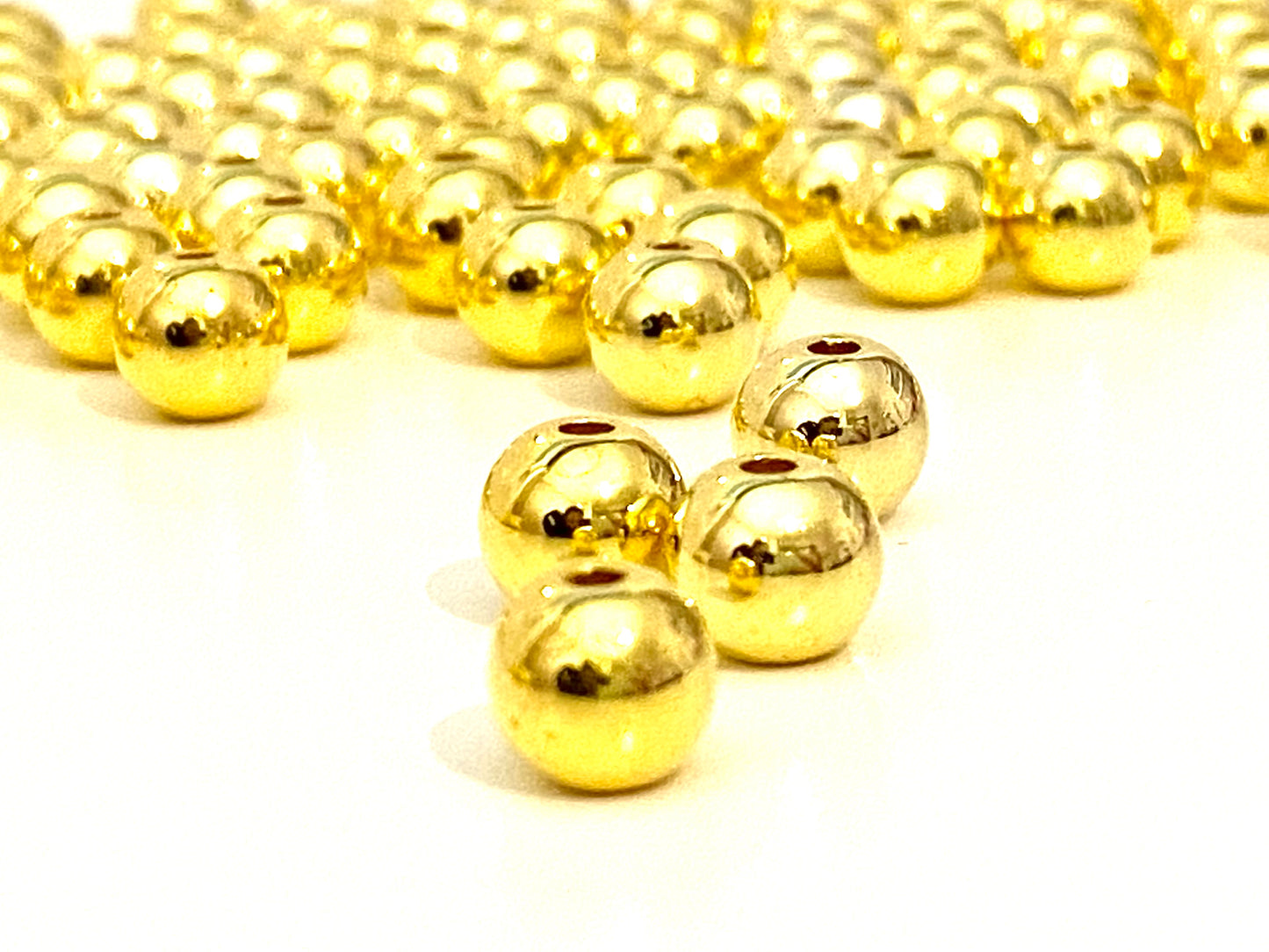 Plastic Beads Gold