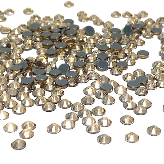 Rhinestones Golden shadow hot fix