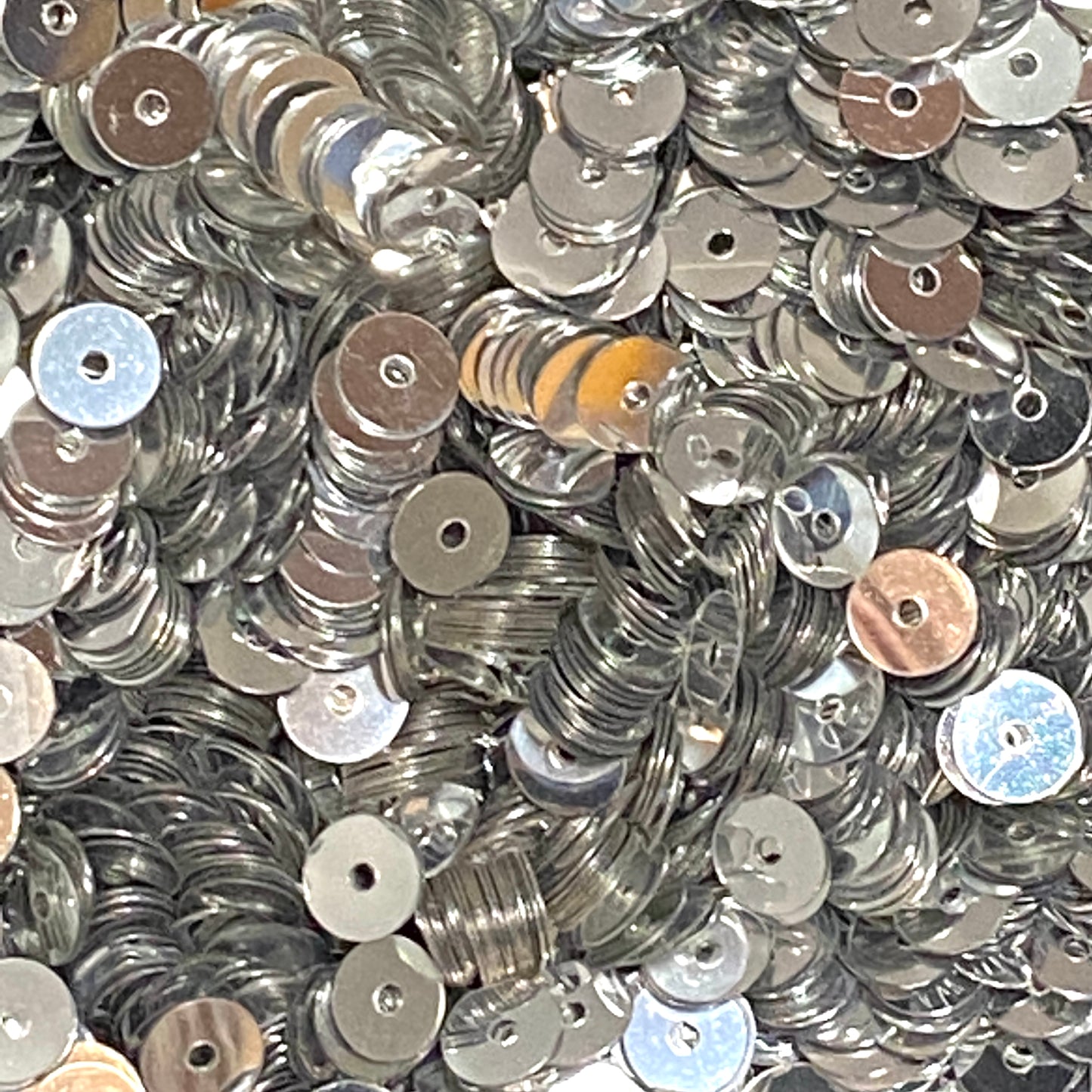Sequins round silver