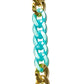 Large plastic chain Turquoise