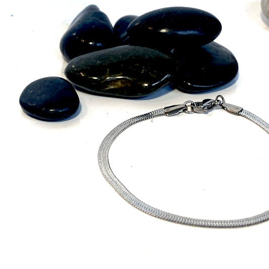 Armband platt orm kedja