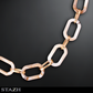 Chic necklace with acrylic chain