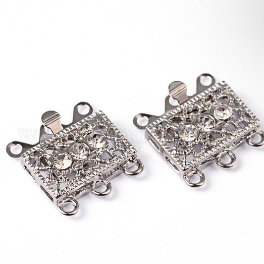 Box clasps lås med strass stenar