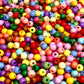 Acrylic beads small round mix