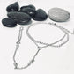 Armband platinum kedja vita pearls