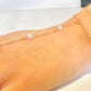 Armband kedjor Roseguld vita pearls