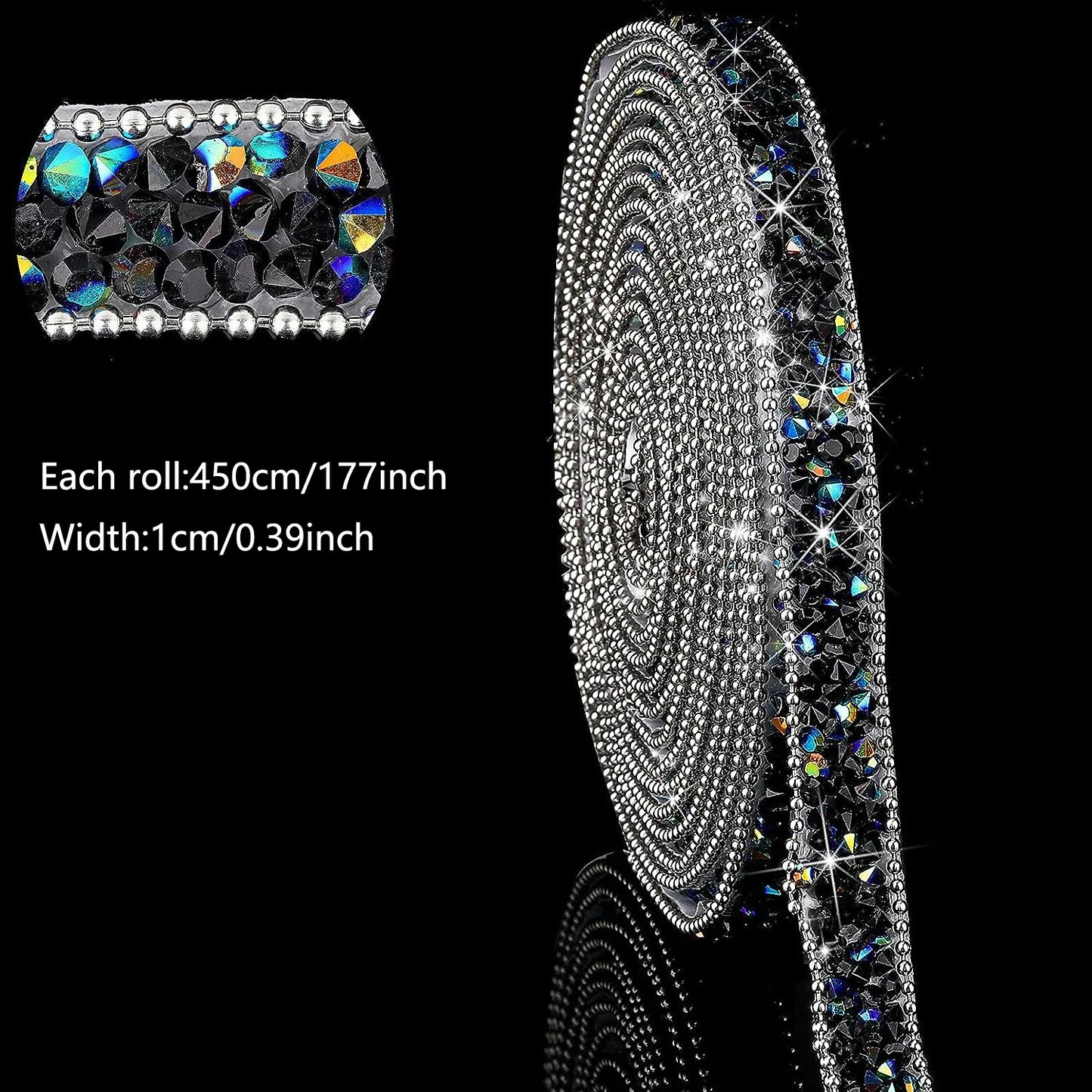 Strass tejp 4.5M i  olika färger