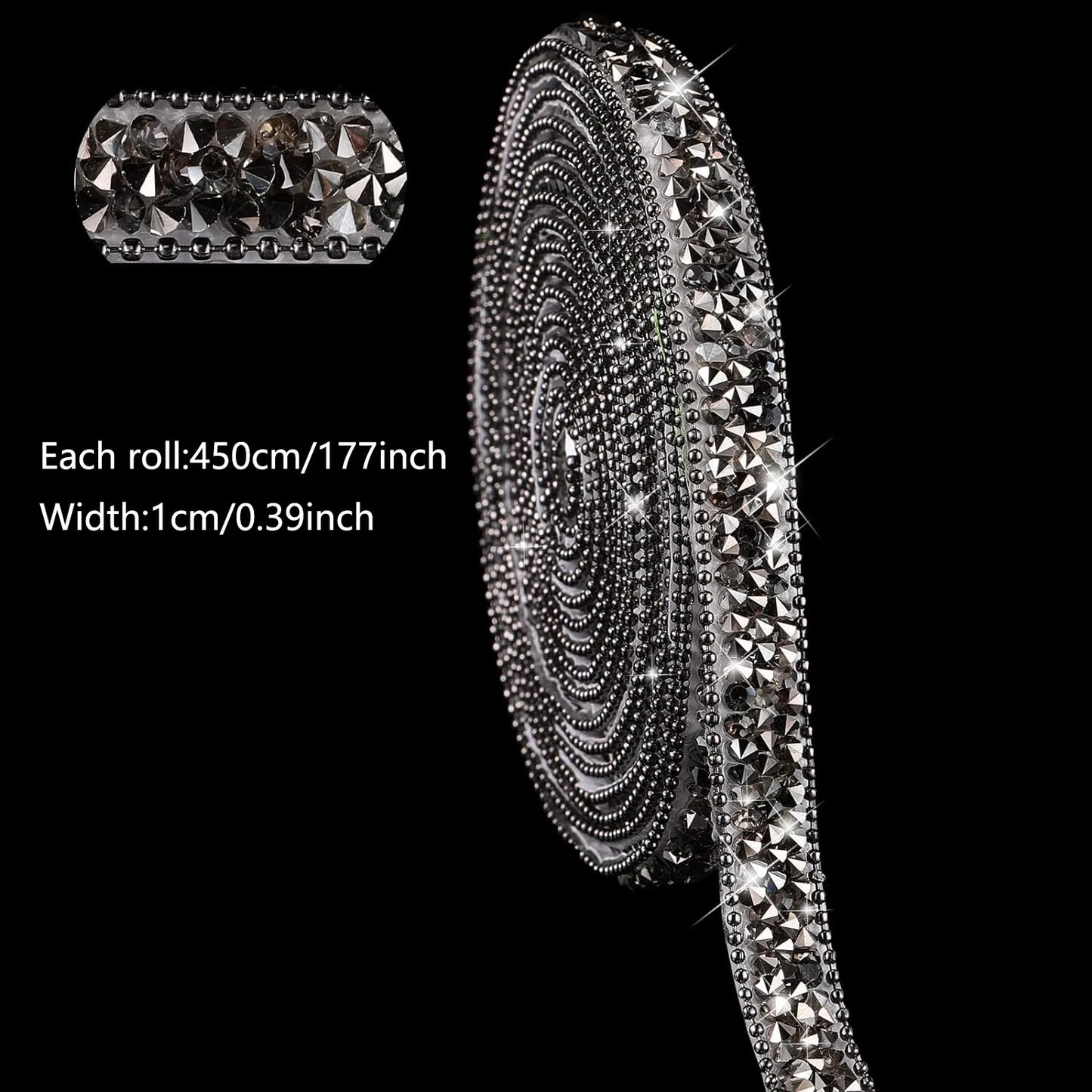 Strass tejp 4.5M i  olika färger
