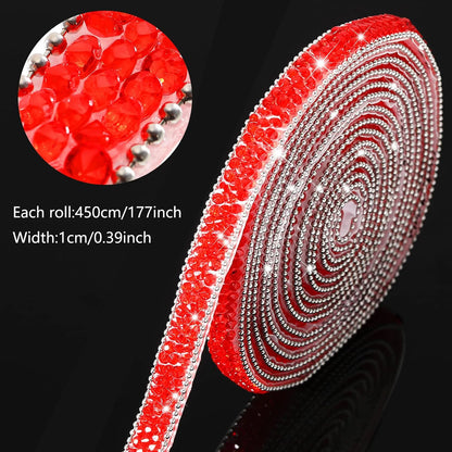 Strass tejp 4.5M i  olika färger