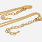 Färdiga halsband Ljusguld tvistad kedja