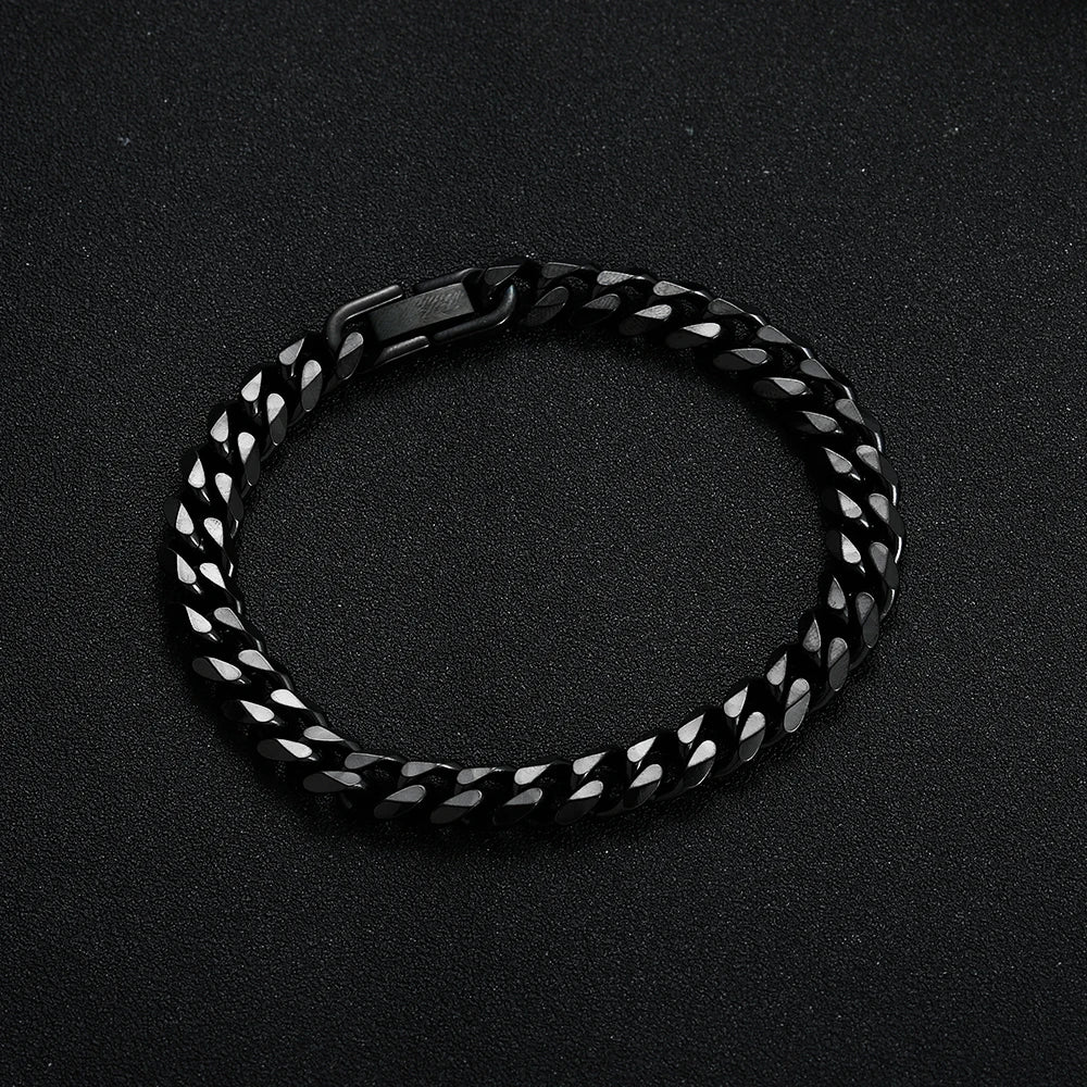 Armband med kedja och snap lock lås
