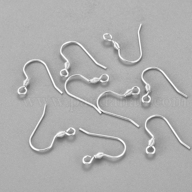 Ear hooks Stainless steel platinum