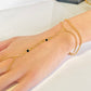 Armband guld kedjor med cubic zirconia länkar