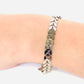Armband blad-kedja silver