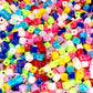 Acrylic beads small cubes