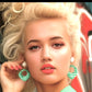 Dotted 80s earrings