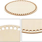 Wooden bottom for basket crochet 