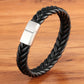 Armband flätad Läder snöre