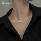 Necklace with tube-shaped link