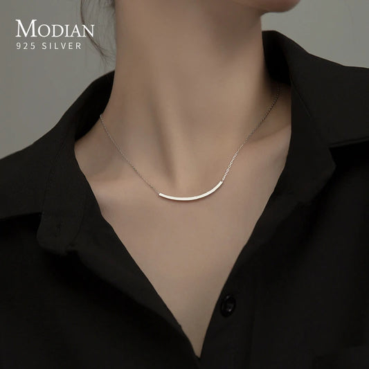 Halsband med  länk tub formad