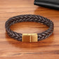 Armband flätad Läder snöre