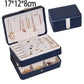multi-tiered leather jewelry box