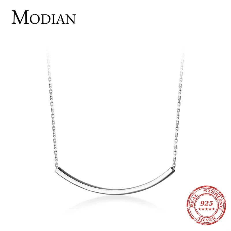Necklace with tube-shaped link