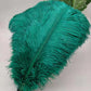 100 fine ostrich feathers in different colors
