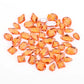 Mixed packaging with rhinestones in different shapes